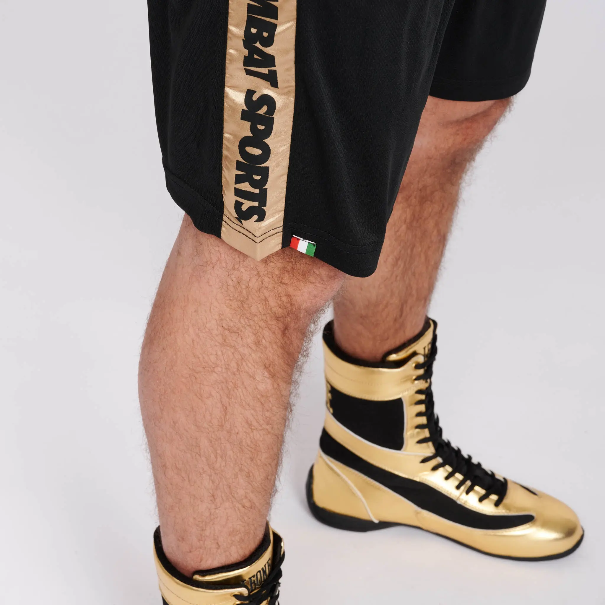 Leone DNA BOXING SHORTS - AB230, странична лента с лого