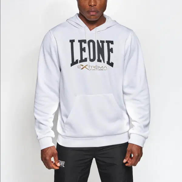 Leone 1947 LOGO hooded sweatshirt - White