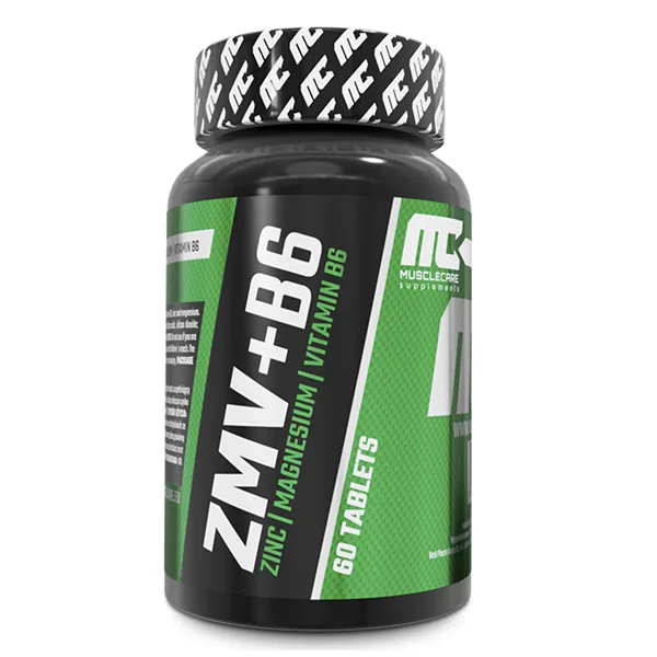 Muscle Care ZMV-B6 цинк, магнезий и витамин B6 60 таблетки