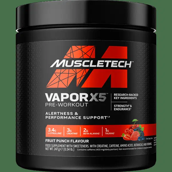 Vapor X5 NEXT GEN MuscleTech 247 грама 30 дози