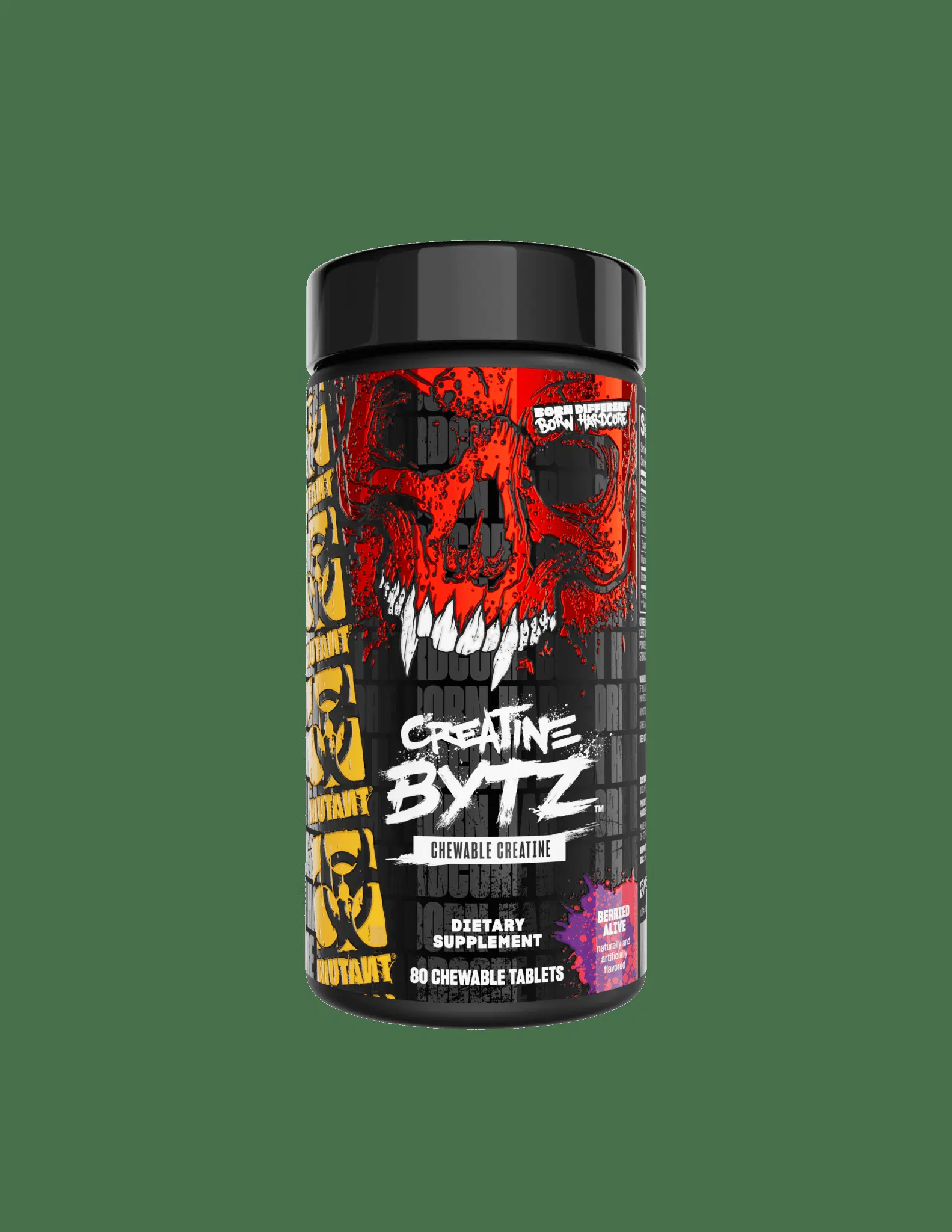 Mutant - Creatine BYTZ преден изглед на опаковката с череп