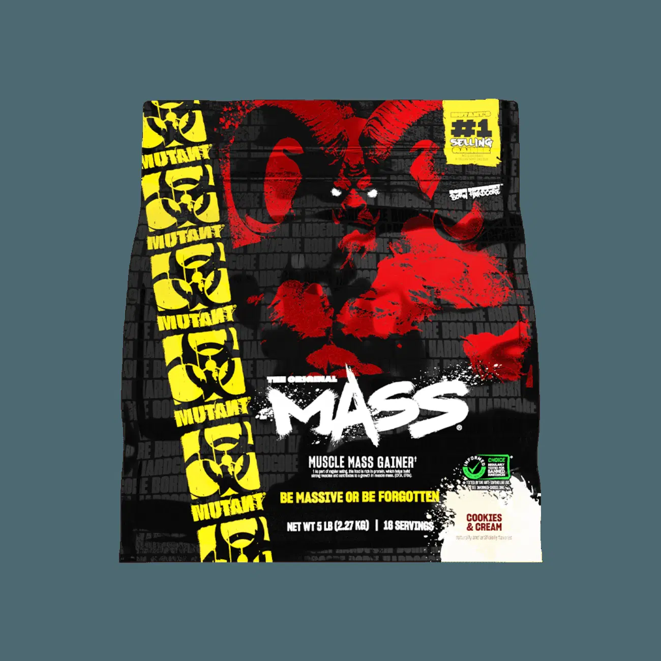 Mutant - Mass / 2200 gr. опаковка, преден изглед, вкус ванилия