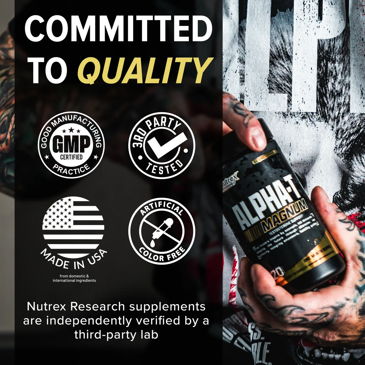 Nutrex Alpha-T Magnum, акцент върху качеството и сертификати