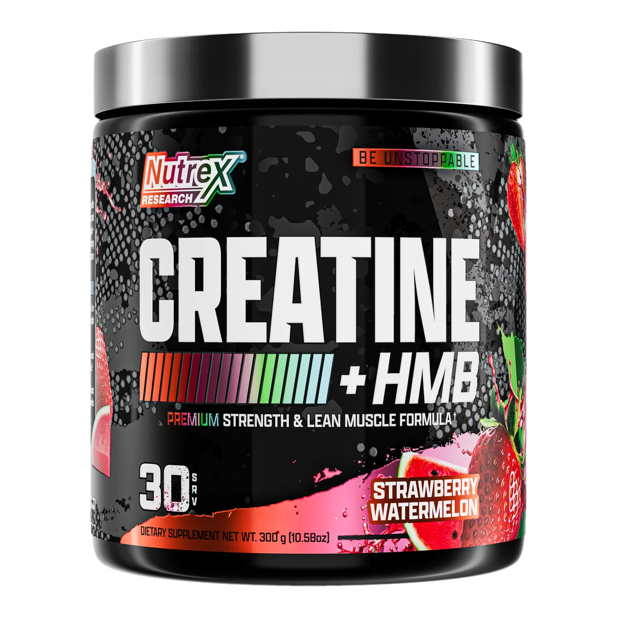 Nutrex Creatine+ HMB Strawberry Watermelon преден изглед на опаковката