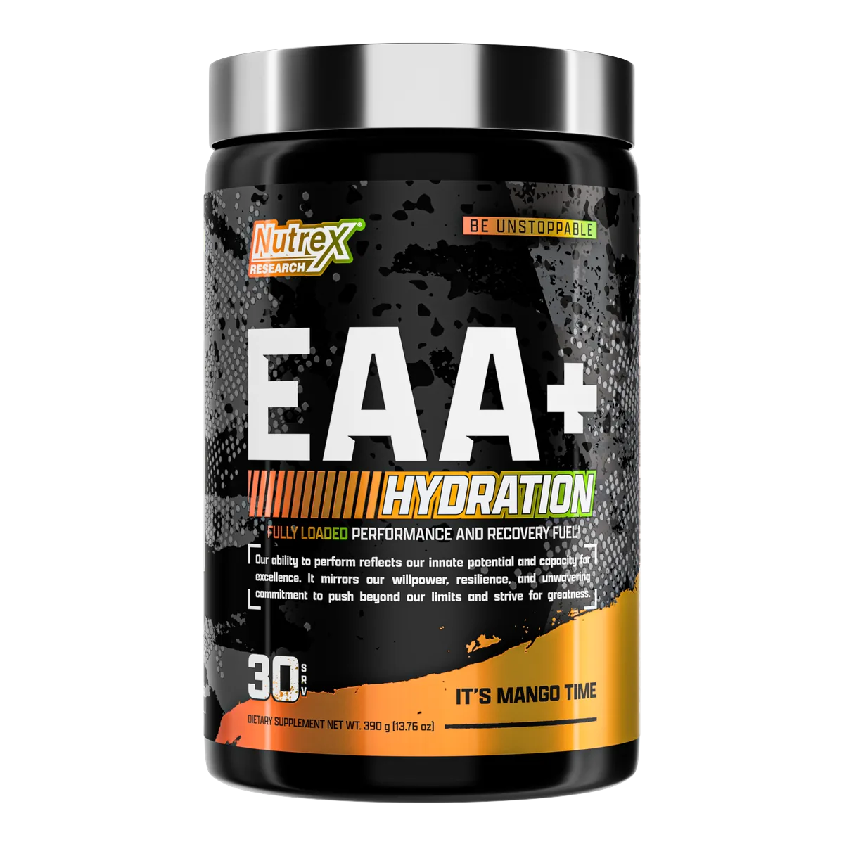 Nutrex EAA+ Hydration It's Mango Time преден изглед на опаковката