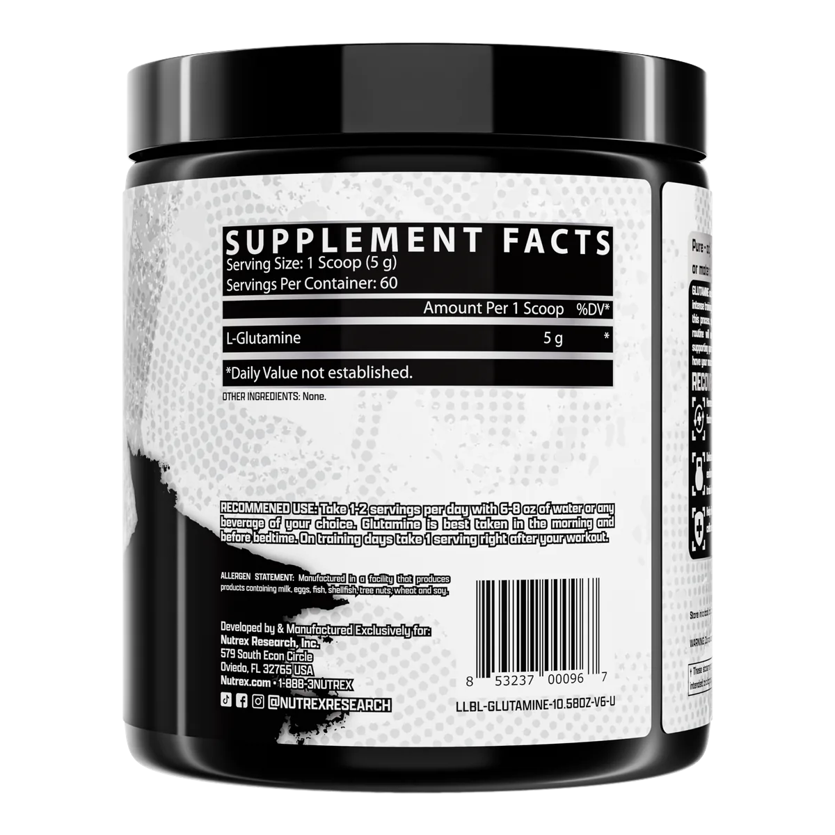 Nutrex Glutamine Pure хранителна таблица 300 g