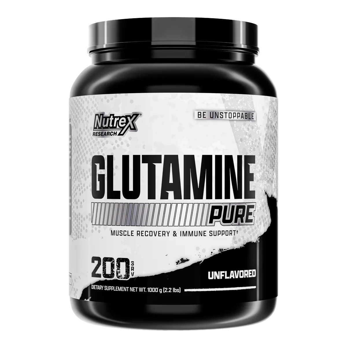Nutrex Glutamine Pure преден изглед на опаковка 1000 g