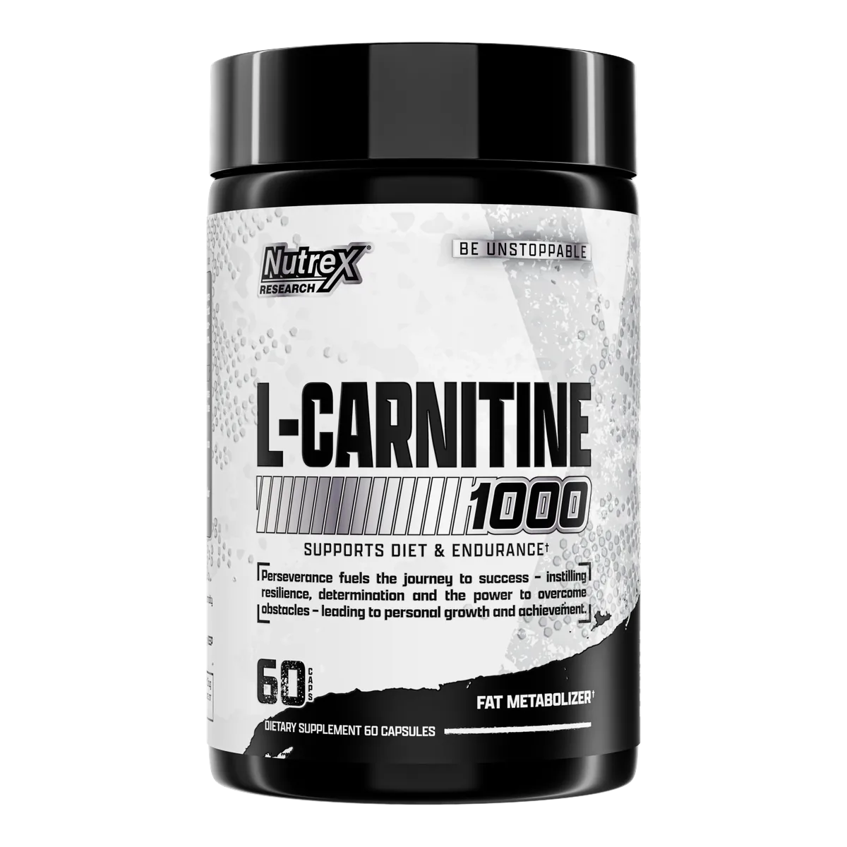 Nutrex L-Carnitine 1000 преден изглед на опаковката с 60 капсули