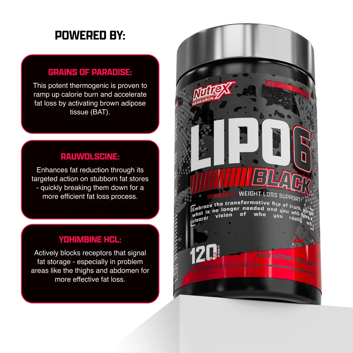 Lipo-6 Black Nutrex 120 капсули