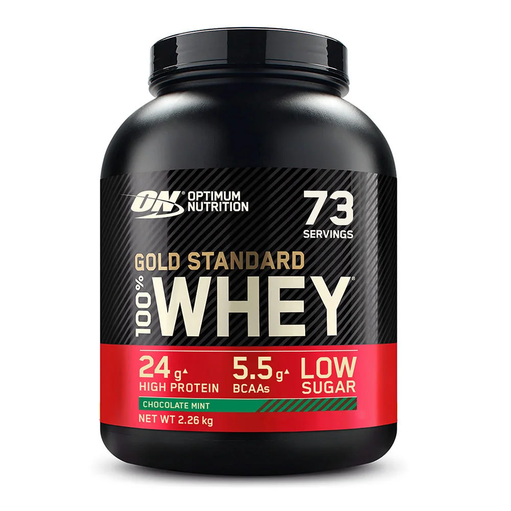 Optimum Nutrition Whey Gold Standard 2.26kg опаковка шоколадова мента