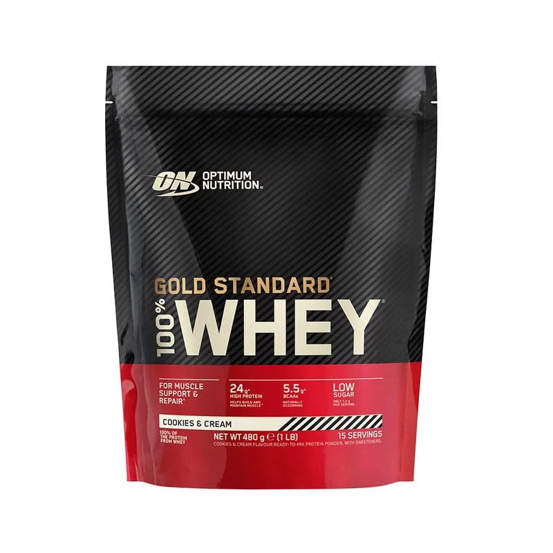 Whey Gold Standard 450 г бисквити със сметана – суроватъчен протеин
