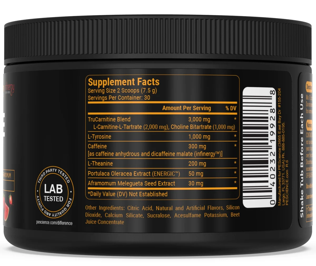 PEScience Alphamine с вкус Raspberry Lemonade, опаковка