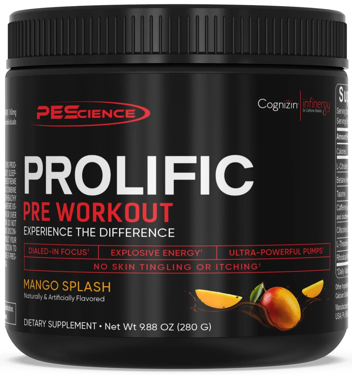 PEScience Prolific – детайлен изглед на етикета и информацията