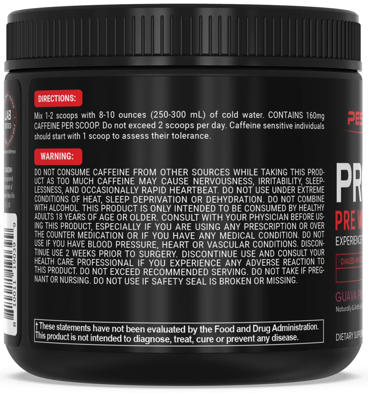 PEScience Prolific с подчертани ключови съставки и дозировка
