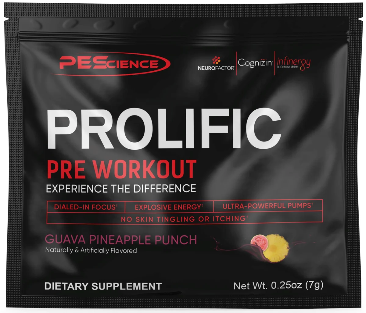 PEScience Prolific – таблица с хранителни стойности и съставки
