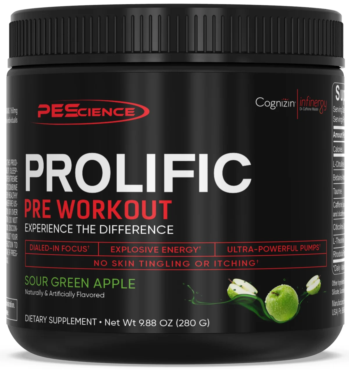 Разбивка на активните съставки в PEScience Prolific