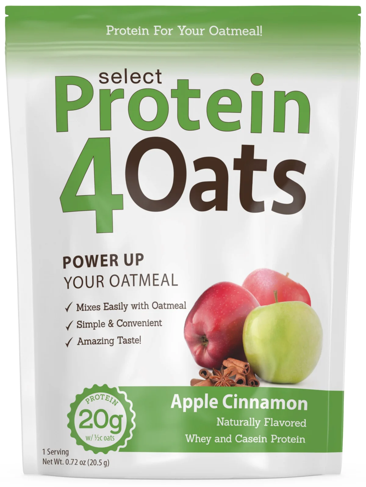 Детайлна снимка на текстурата на PEScience Protein4Oats на прах