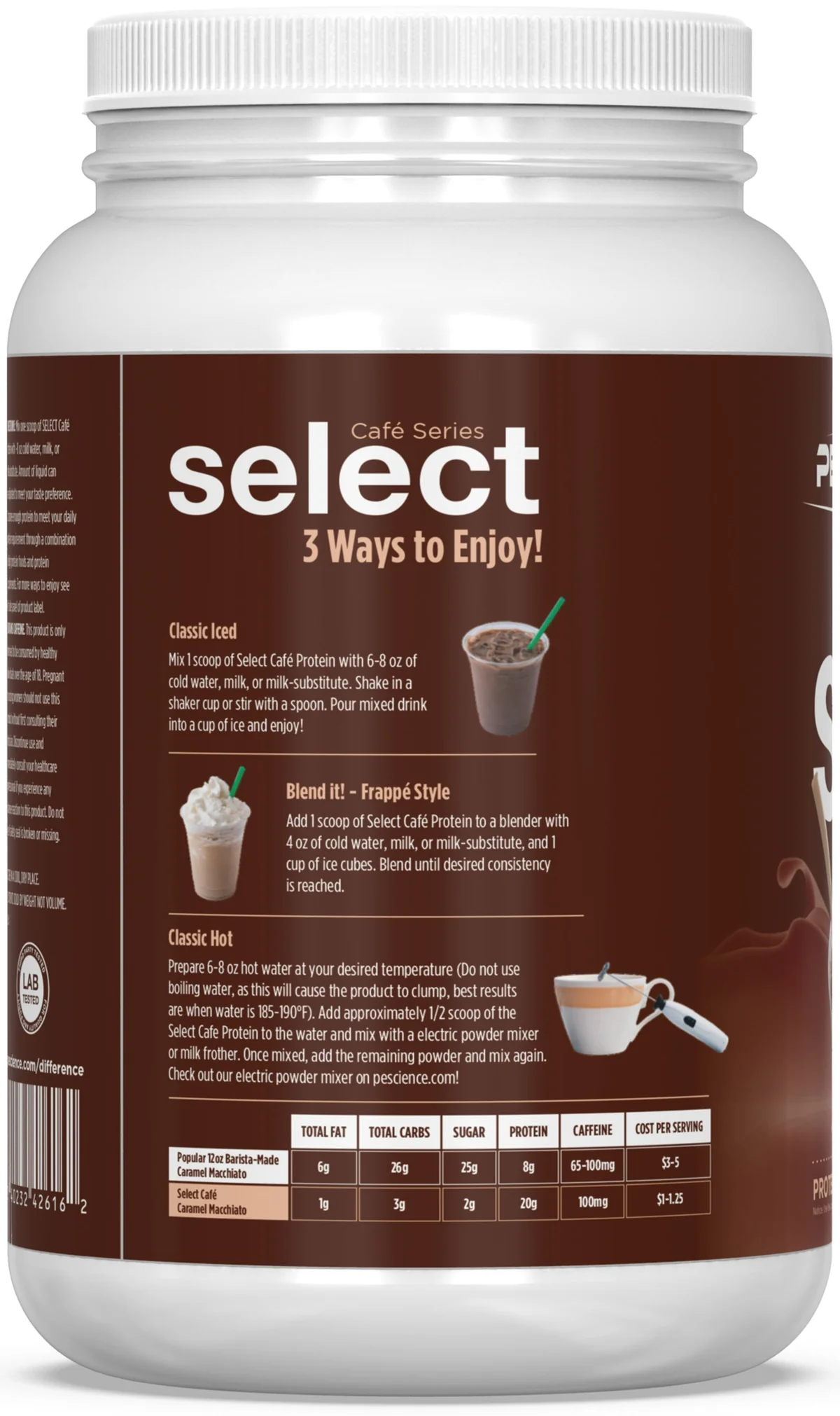 Шейк от PEScience Select Cafe Series в чаша с лед