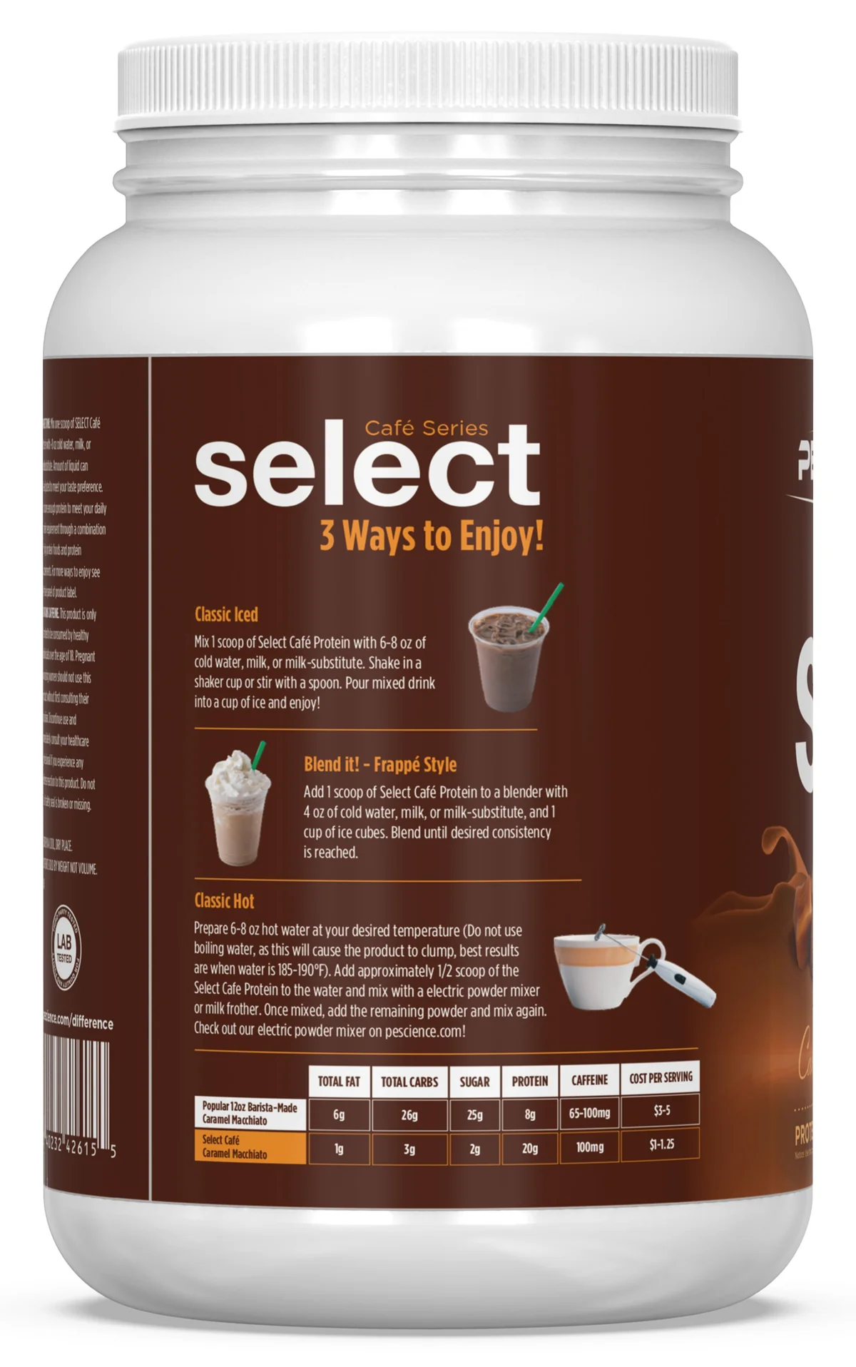 Чаша с готова напитка от PEScience Select Cafe Series