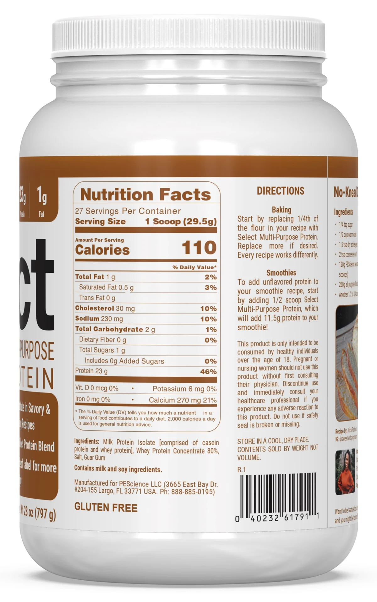 PEScience Select Multi-Purpose Blend – детайлен изглед на опаковката с етикет