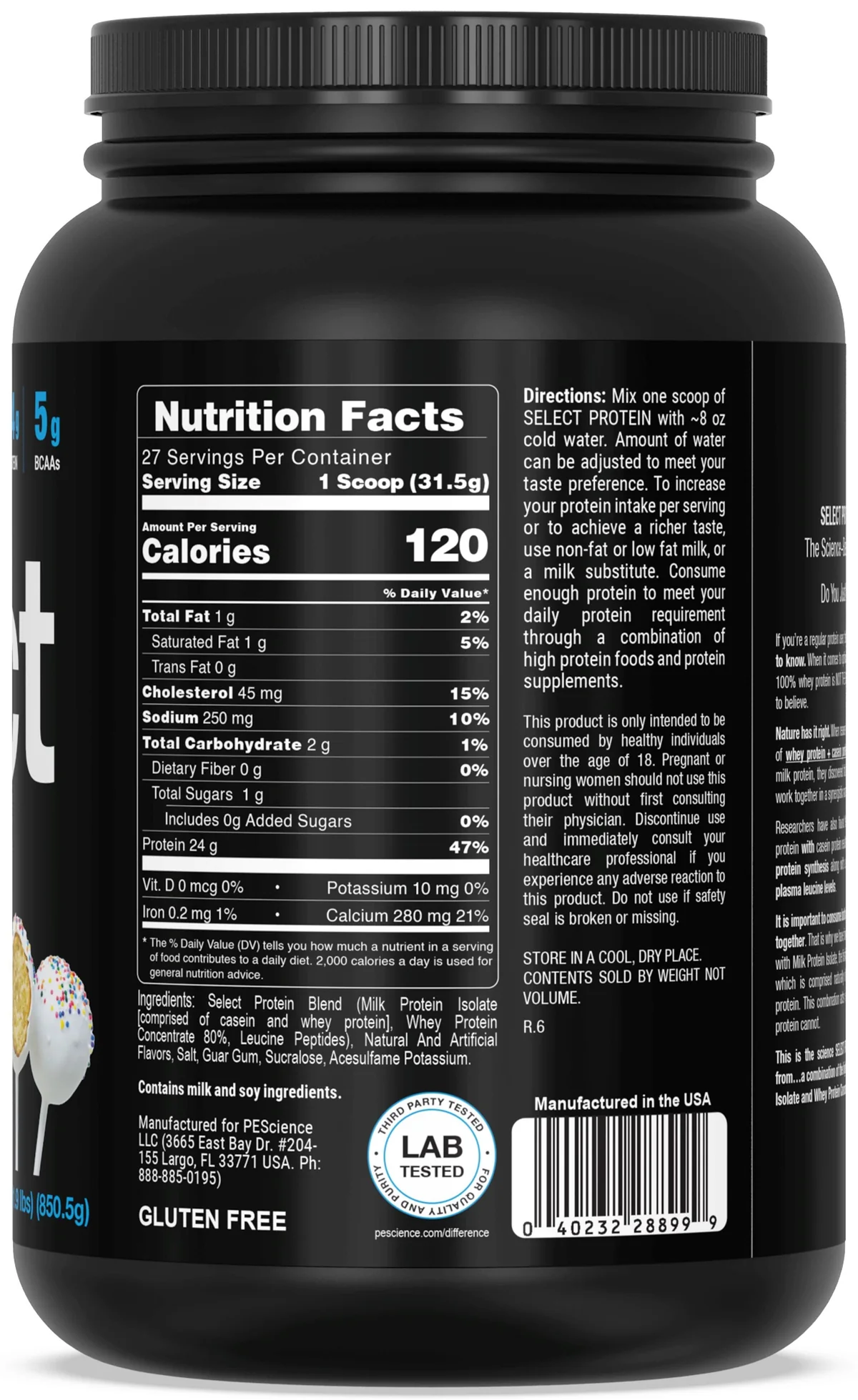 PEScience Select Protein в опаковка с вкус Snickerdoodle