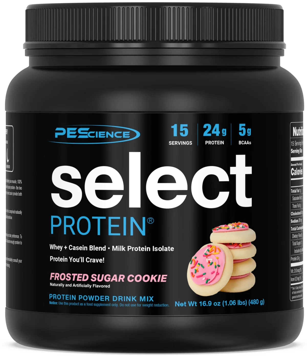 PEScience Select Protein в опаковка с вкус Frosted Chocolate Cupcake
