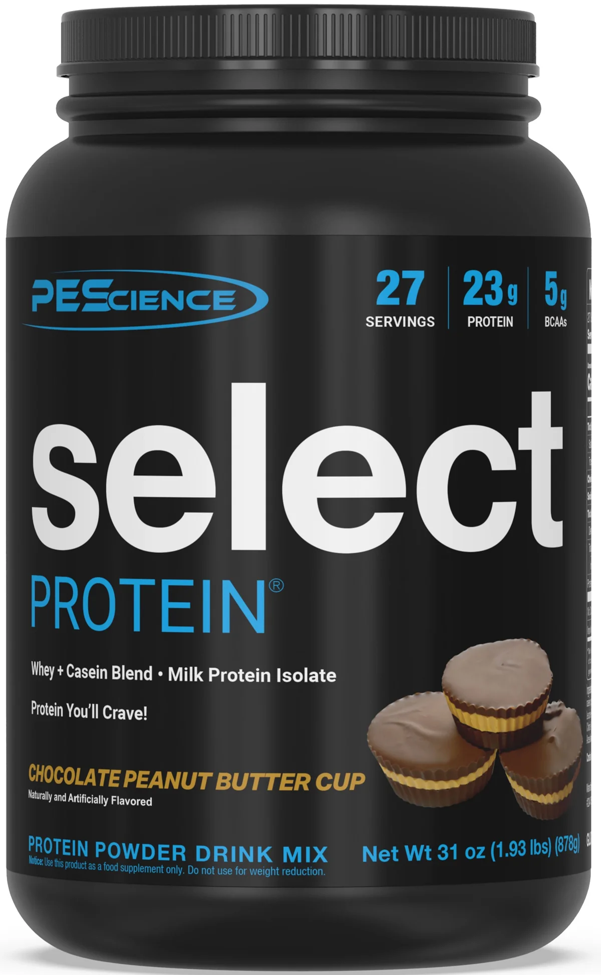 PEScience Select Protein Strawberry Cheesecake (27 порции) - преден изглед на опаковката
