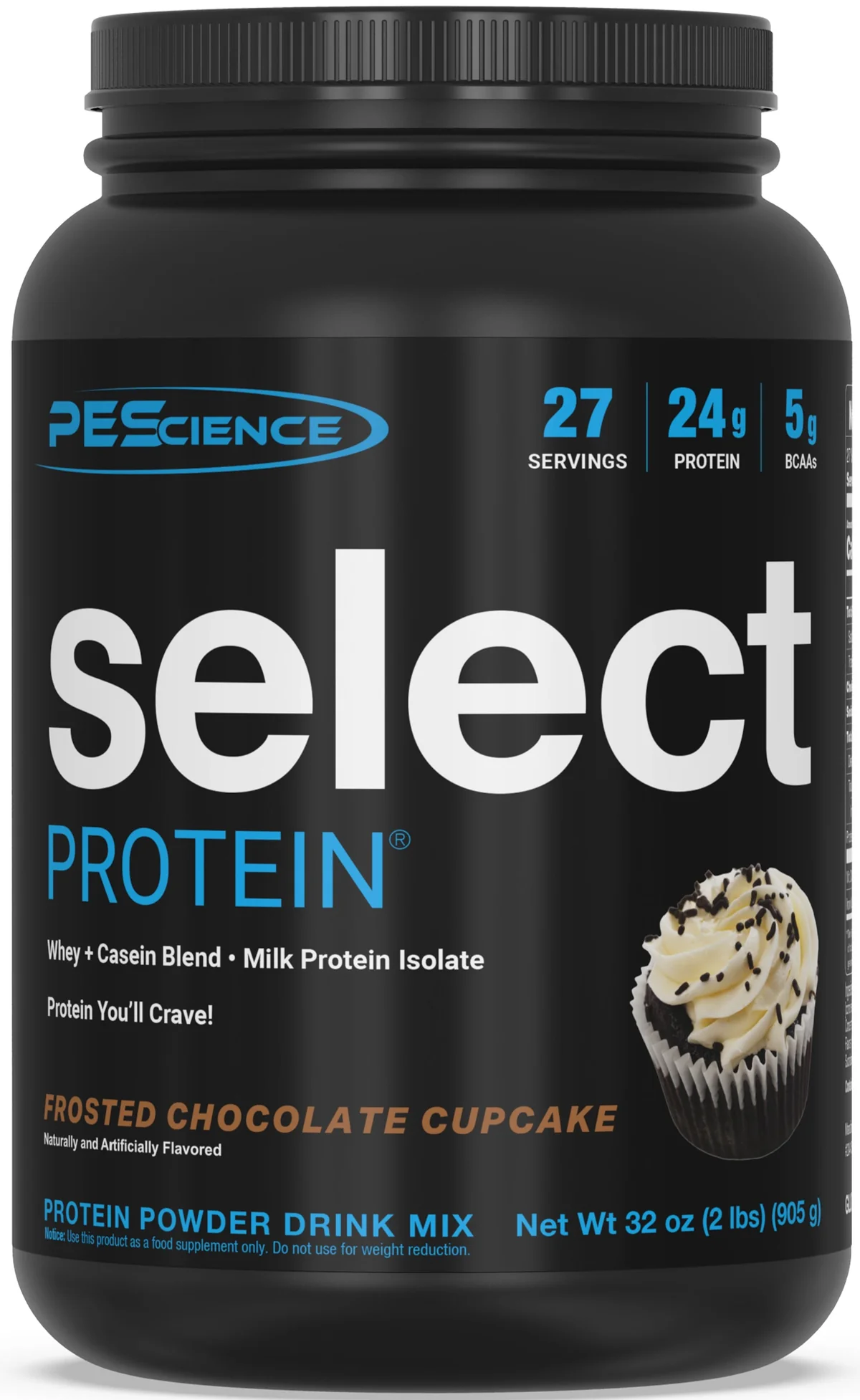 PEScience Select Protein Unflavored (27 порции) - преден изглед на опаковката