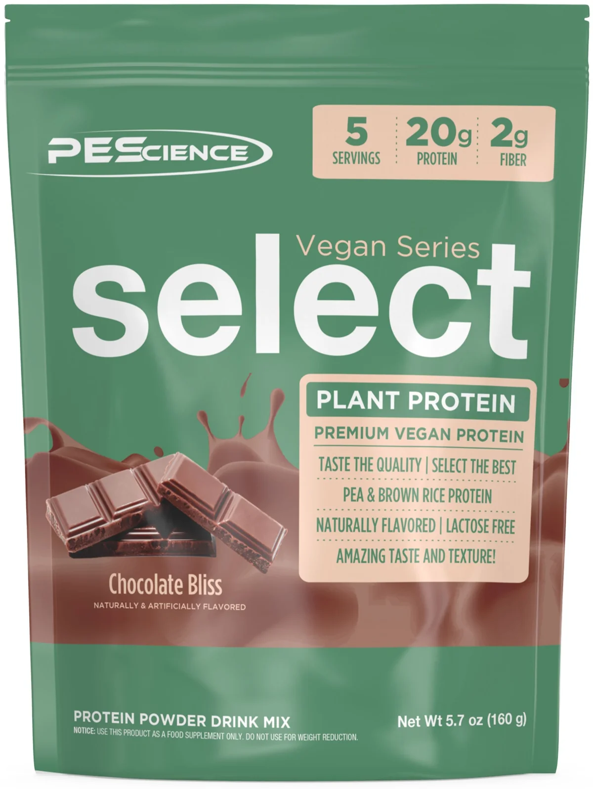 PEScience Select Protein Vegan Series (5 порции) - акцент върху надписа 'Vegan Series'