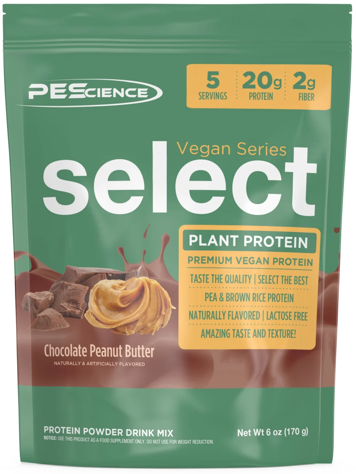 PEScience Select Protein Vegan Series (5 порции) - опаковка с вкус Vegan Vanilla Indulgence