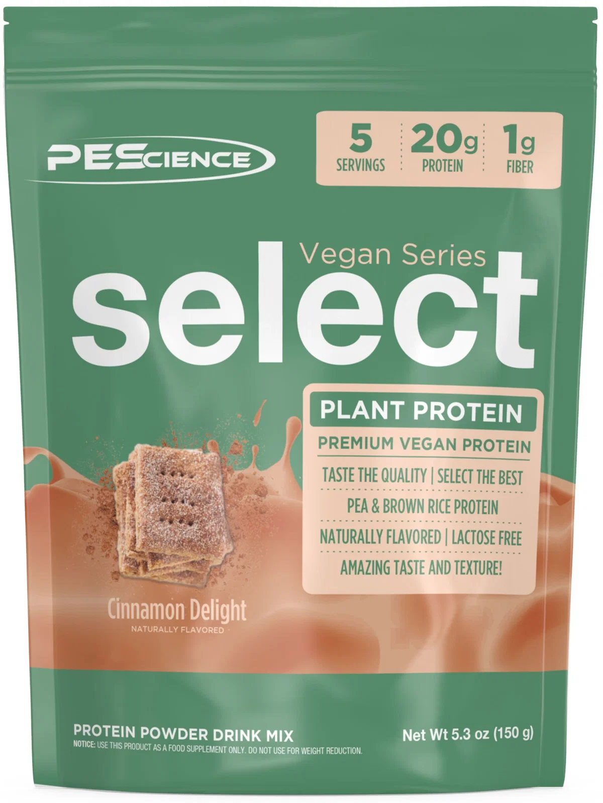 PEScience Select Protein Vegan Series (5 порции) - опаковка с вкус Vegan Chocolate Bliss