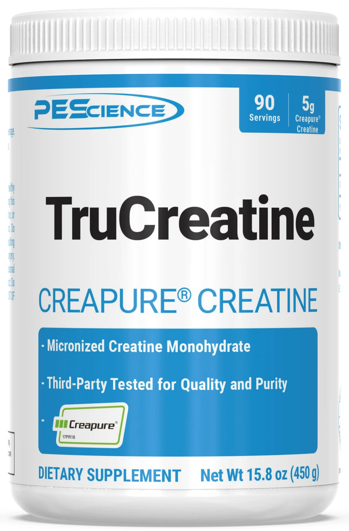 PEScience TruCreatine+ Powder – смесен в чаша вода, показващ лесно разтваряне