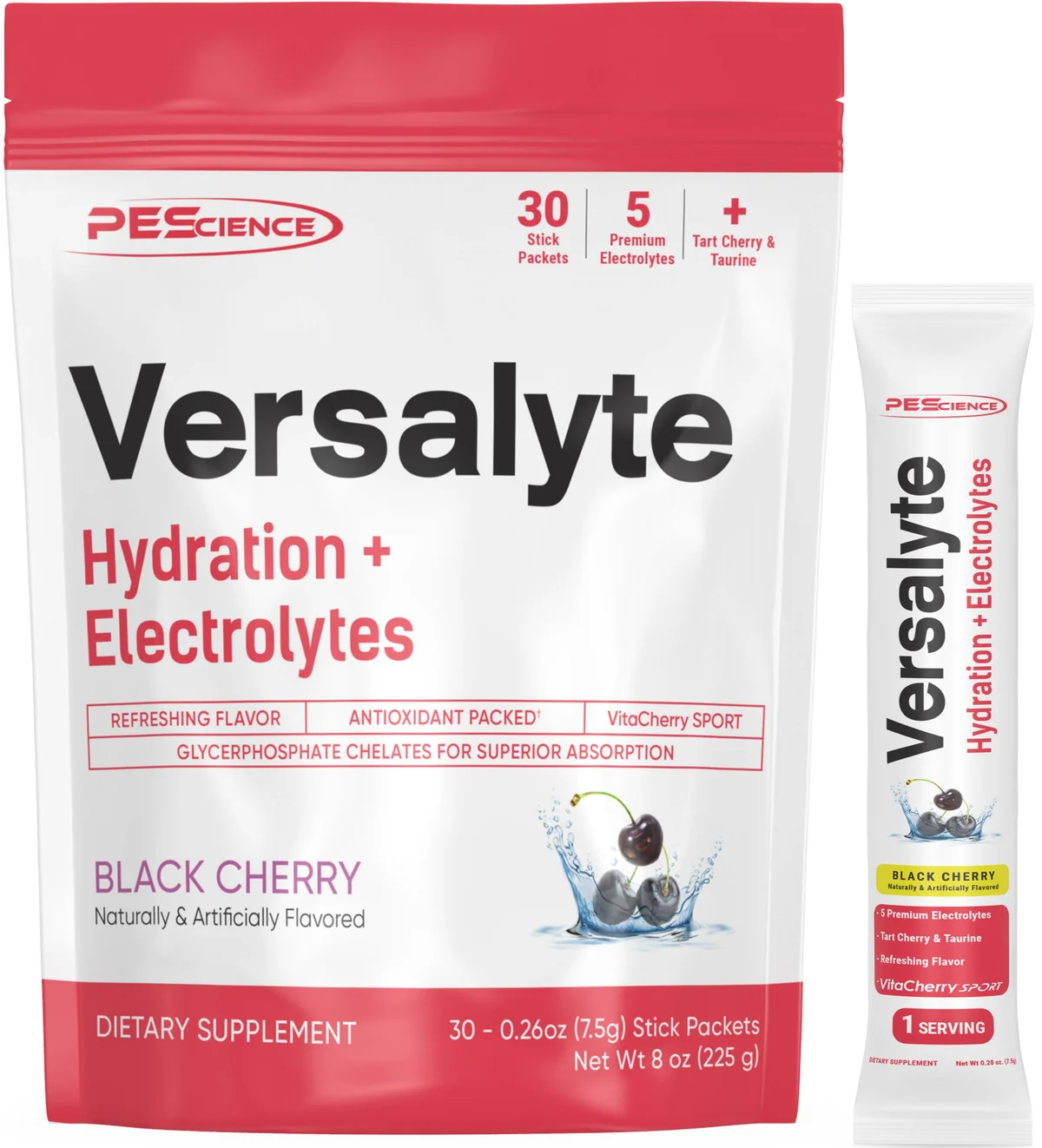PEScience Versalyte – общ изглед на опаковката с вкус Wild Berry with Stevia