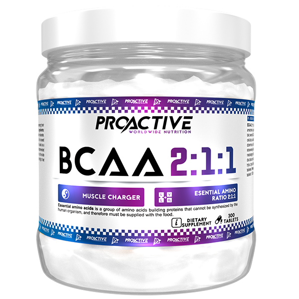 ProActive BCAA 2:1:1 300 tabs етикет със състав