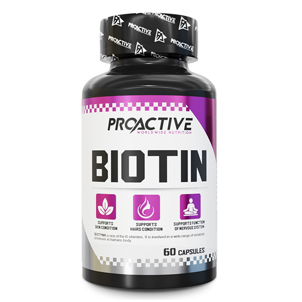 ProActive Biotin 10mg 60 caps етикет