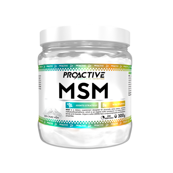 ProActive MSM 300g опаковка чист бял прах