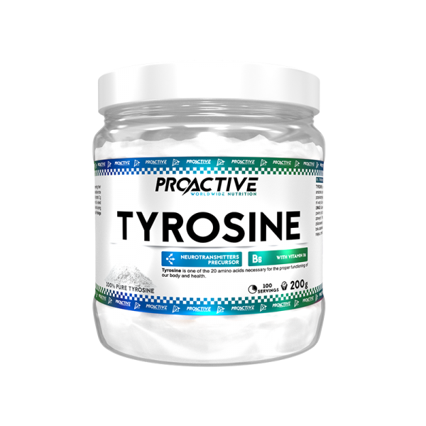 ProActive Tyrosine 200g Natural - етикет с информация за продукта