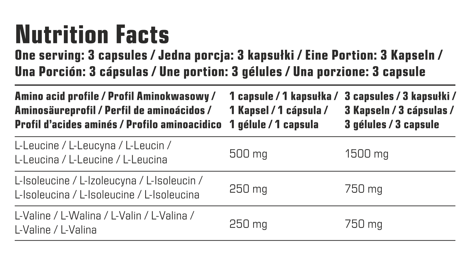 7Nutrition - BCAA 2:1:1 vege caps