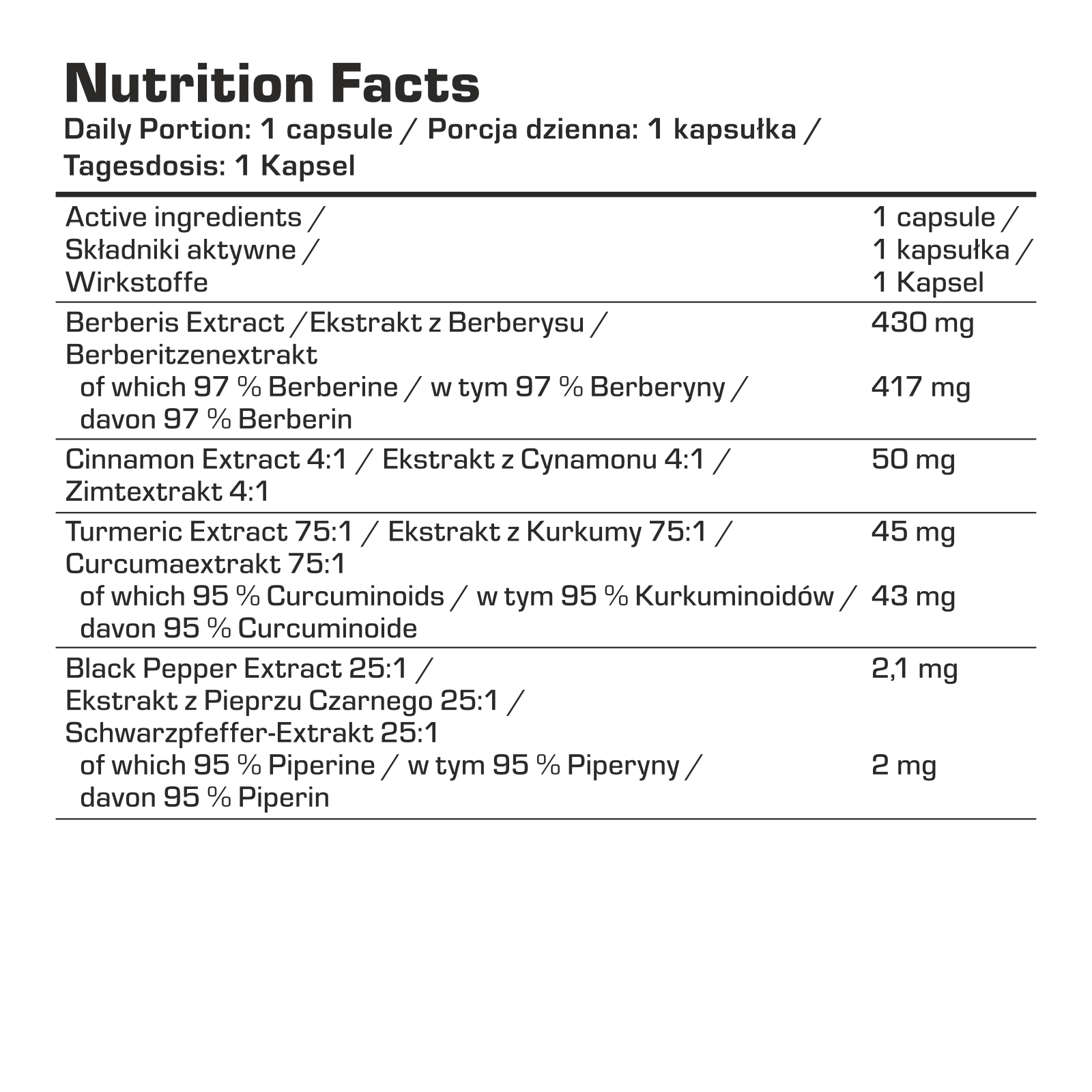 7Nutrition - BERBERINE HCL PLUS 100 vege caps