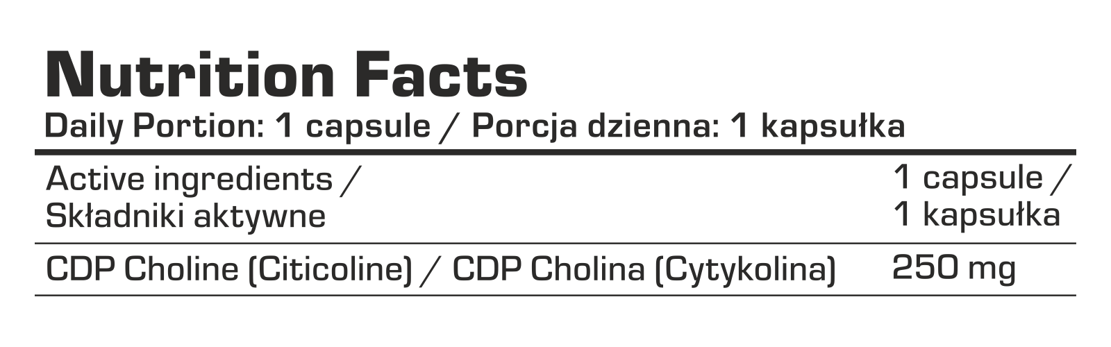 7Nutrition - CDP CHOLINE 60 vege caps