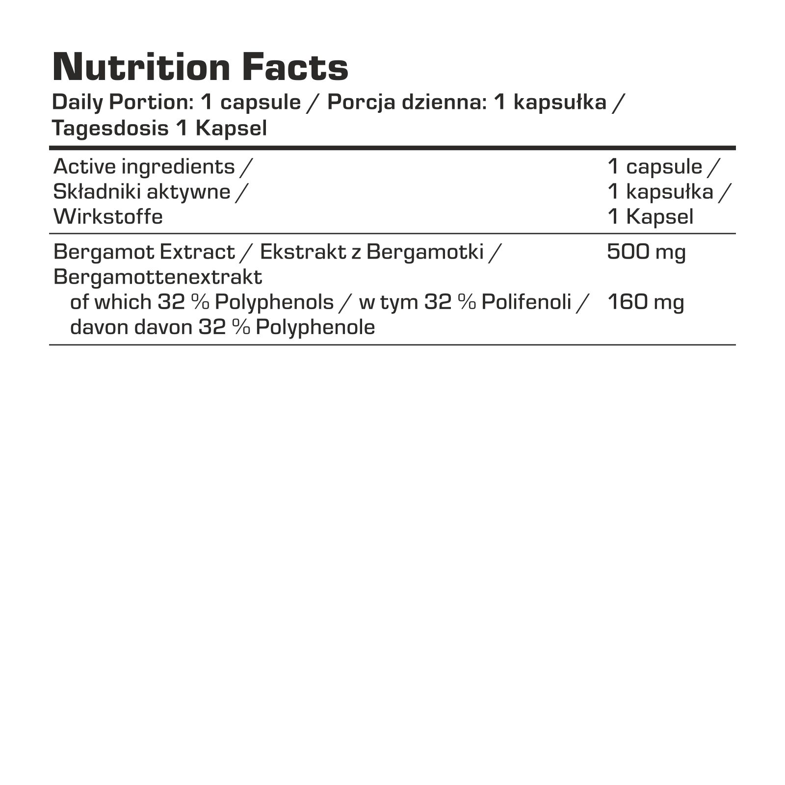 7Nutrition - CITRUS BERGAMOT 60 vege caps