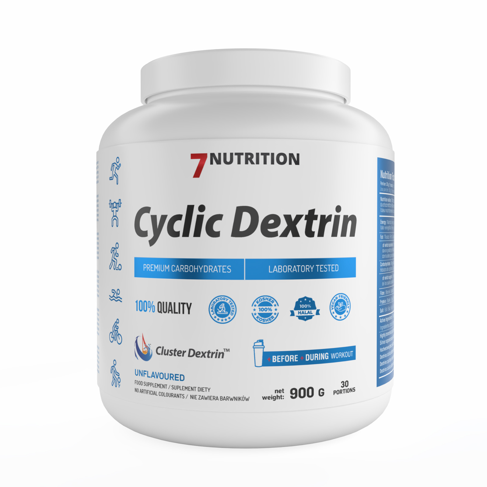 7Nutrition - CYCLIC DEXTRIN 900G етикет