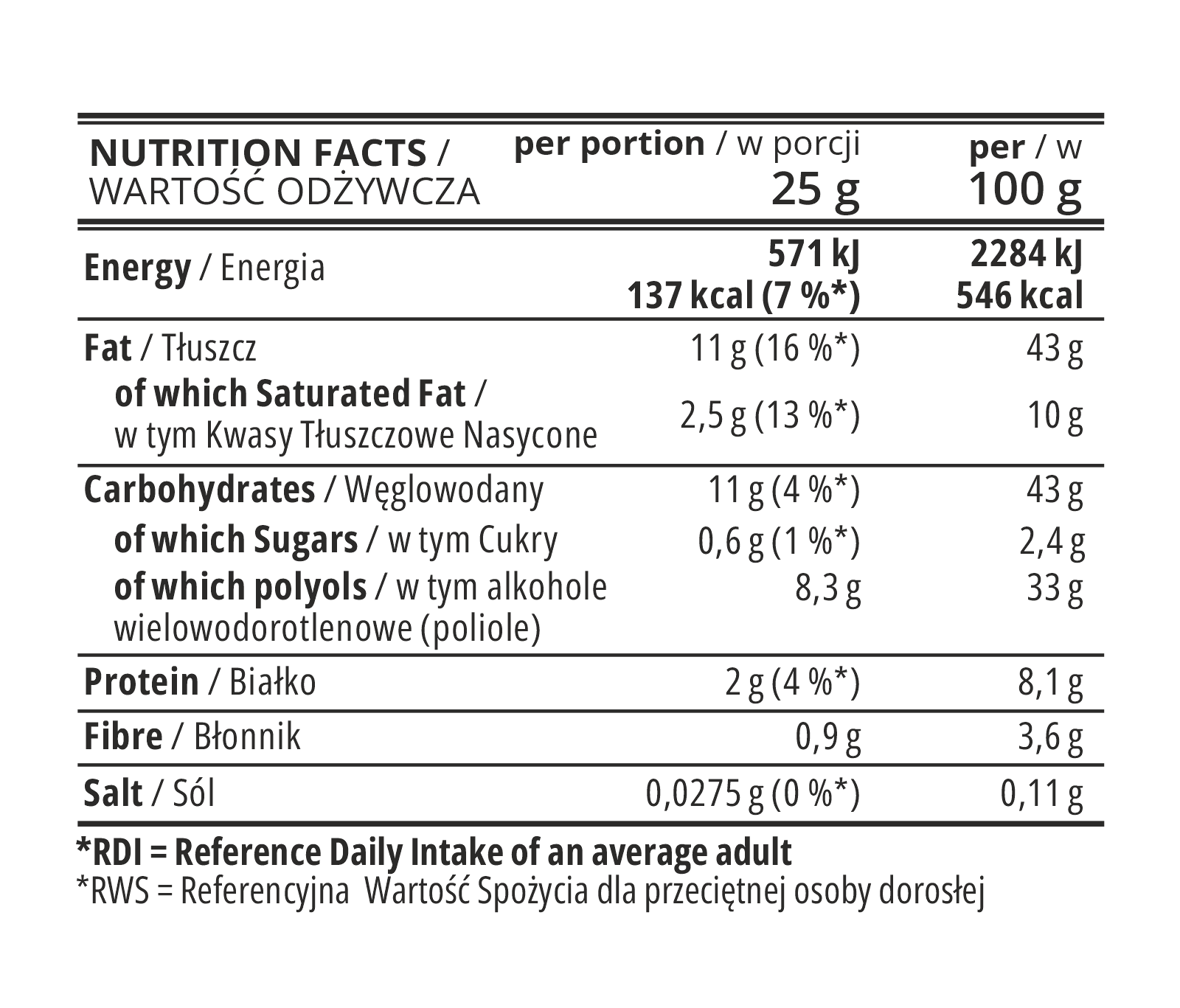 7Nutrition - Dubai Style Cream 180g опаковка детайл