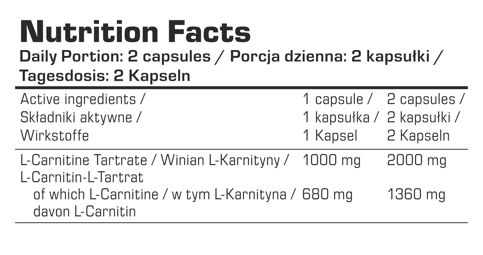 7Nutrition - L-CARNITINE 1000