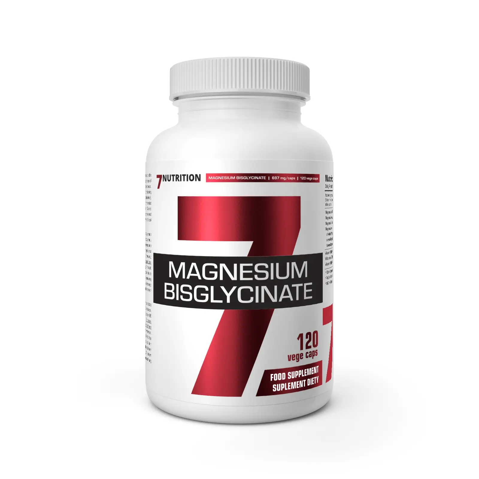7Nutrition - Magnesium Bisglycinate - 120 vege caps