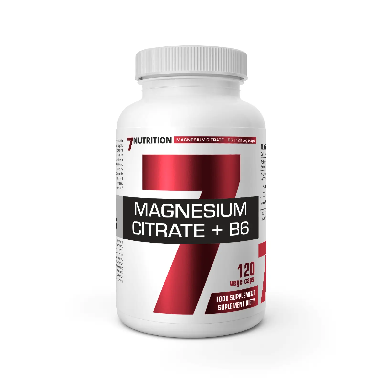 7Nutrition - Magnesium Citrate+B6 / 120caps