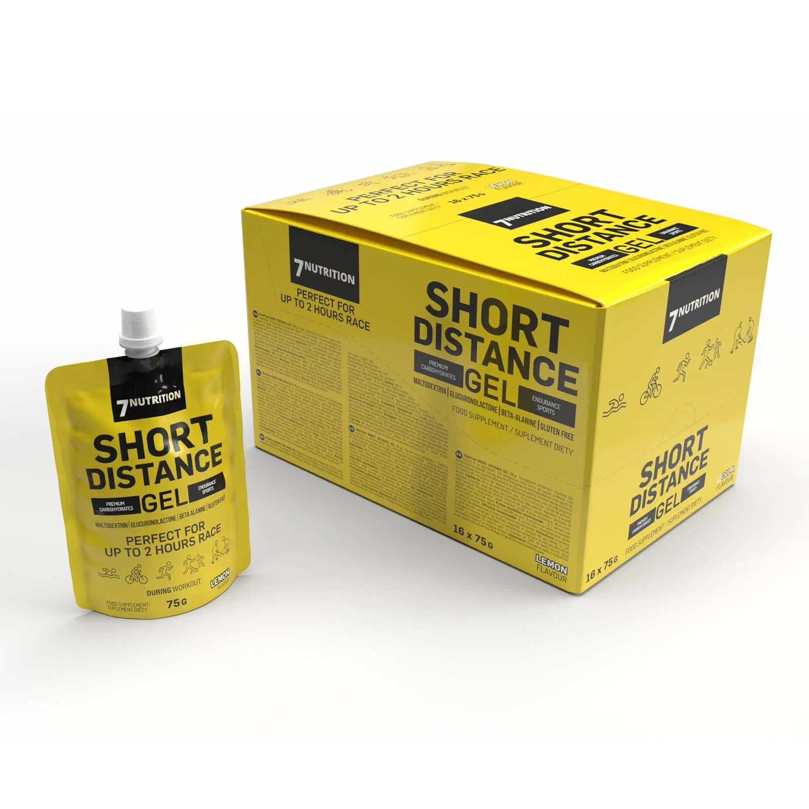 7Nutrition - SHORT DISTANCE GEL BOX 16 x 75G