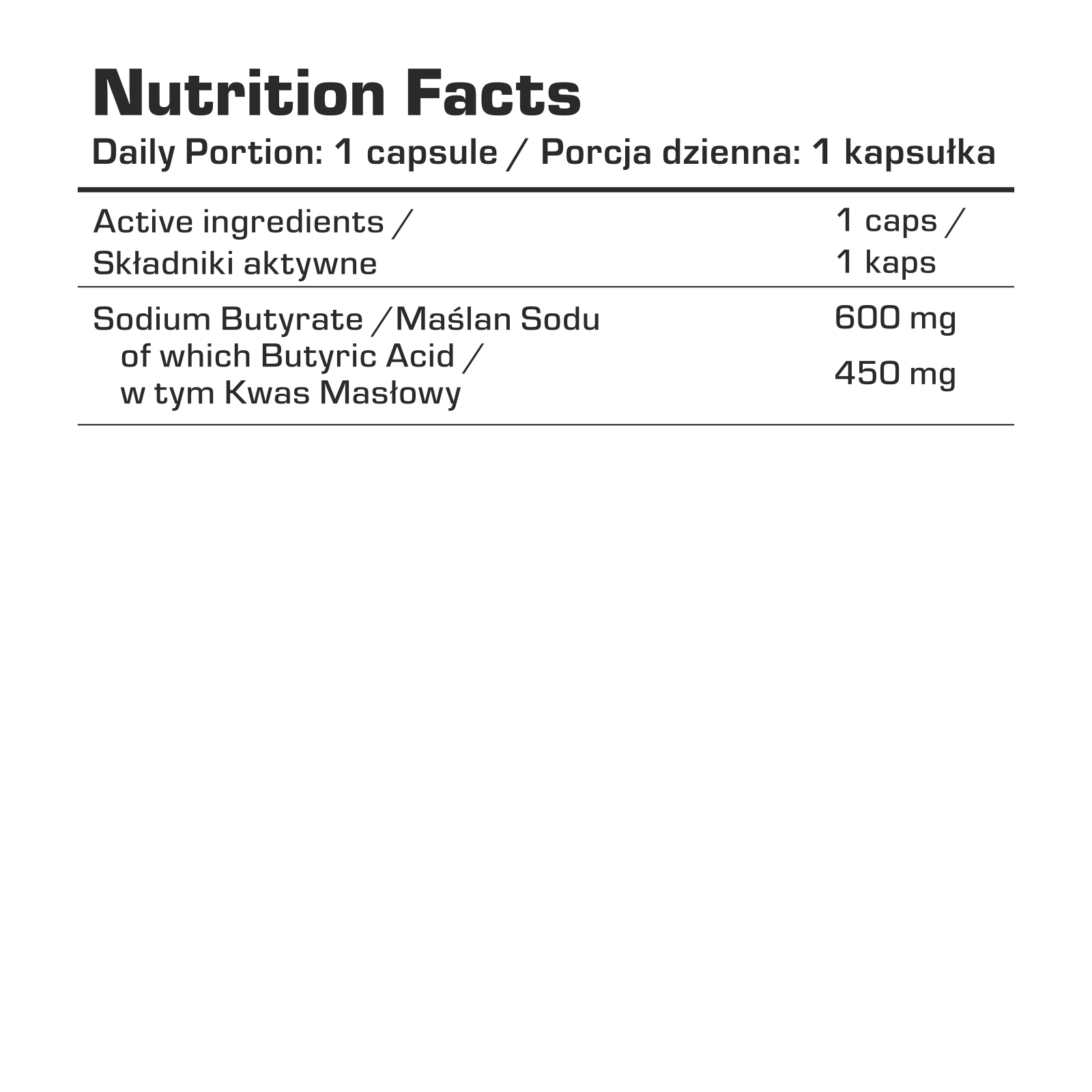 7Nutrition - Sodium Butyrate FORTE - 60 vege caps