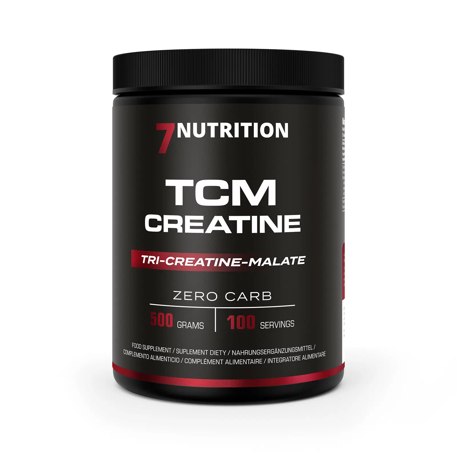 7Nutrition - TCM Creatine 500g преден изглед на опаковката