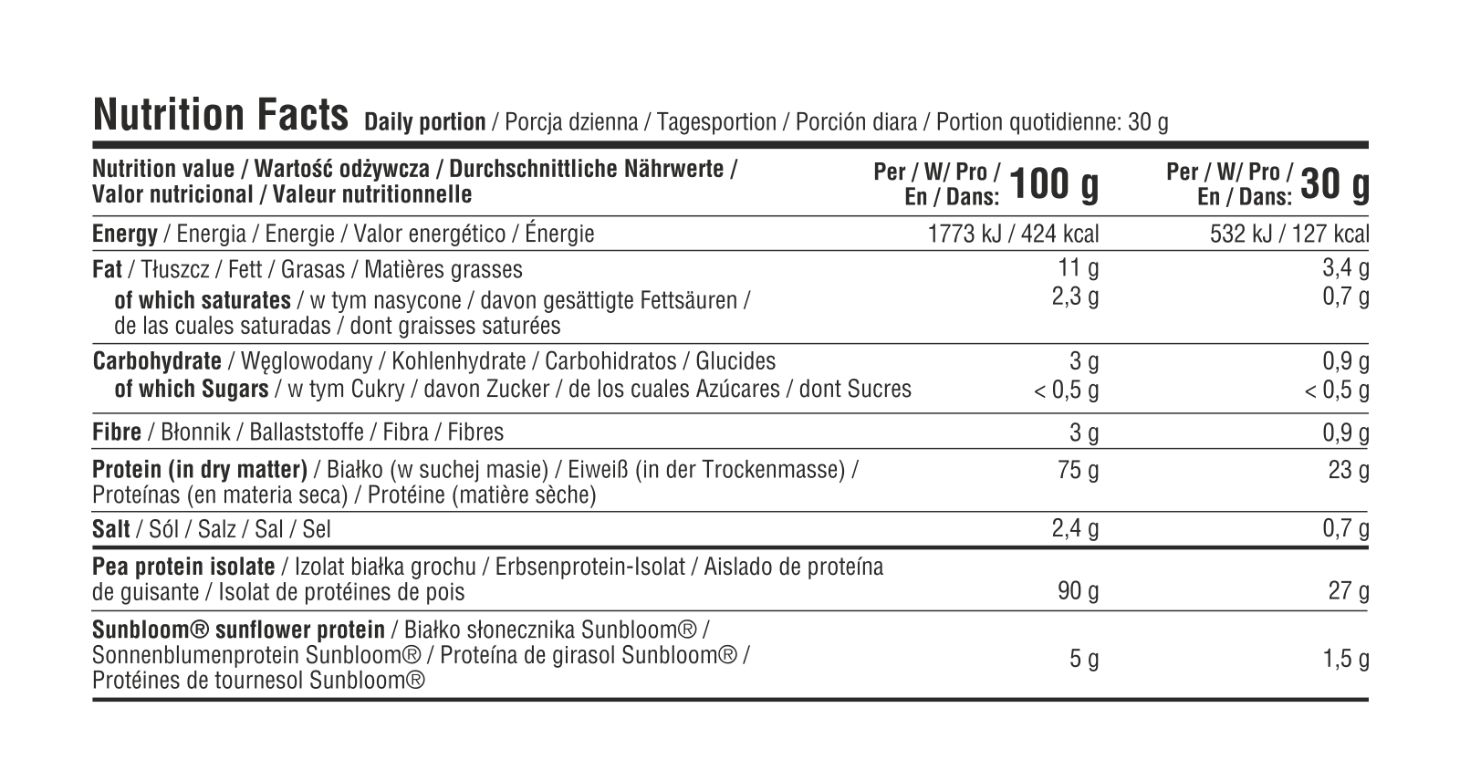 7Nutrition - Vegan Protein 660g